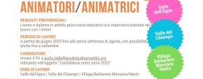 Studio Progetto seleziona animatori e animatrici per i Centri Estivi 2025